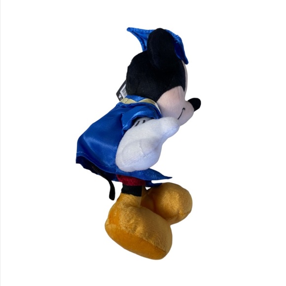 NWT Disney Mickey Mouse Plush 6" in Graduation Cap and Gown with Diploma - Picture 4 of 8